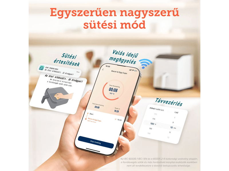 Cosori CAF-P583S-WEU DualBlaze Forrólevegős sütő, fehér