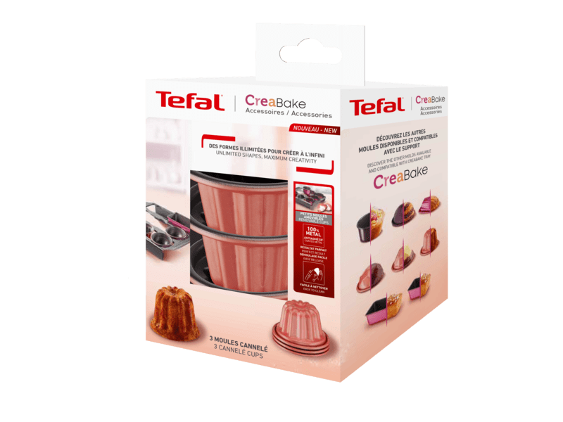 Tefal J3059004 Creabake hullámos sütőforma, 3 db