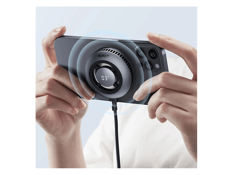 Aukey LC-G10 MagFusion GameFrost Qi2 vezeték nélküli töltő