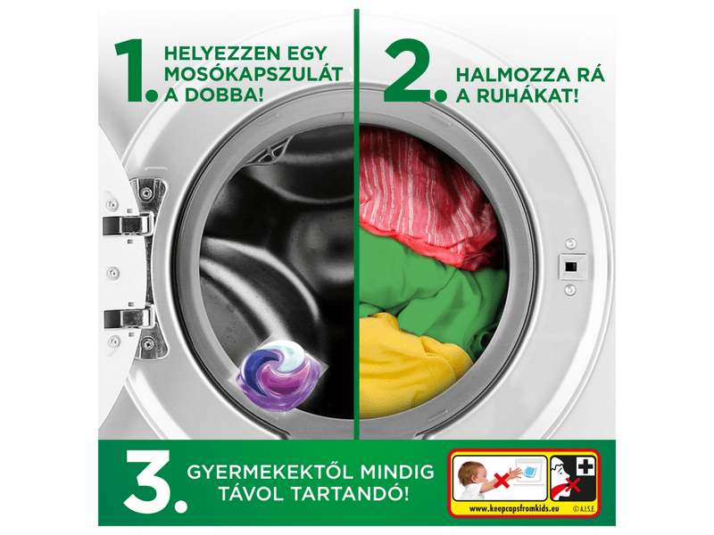 Ariel Allin1 PODS+ Extra Black Protection Mosókapszula, 38 db