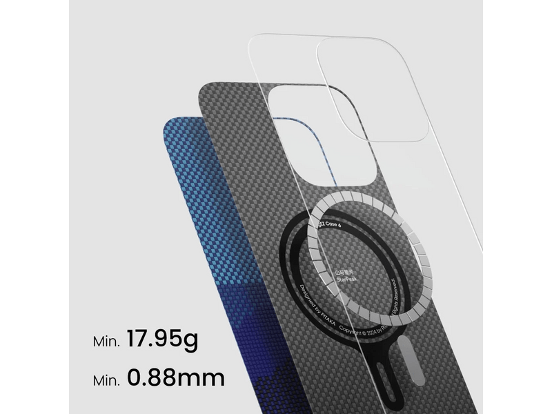 Pitaka pletena maskica za iPhone 16 Pro Max, plava (KI1602POTH)