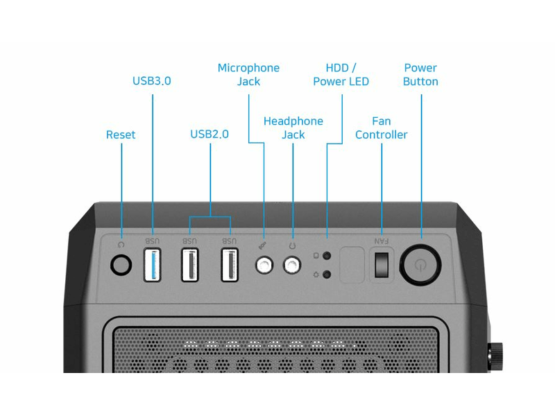 Zalman ház Midi ATX N5 OF  fekete