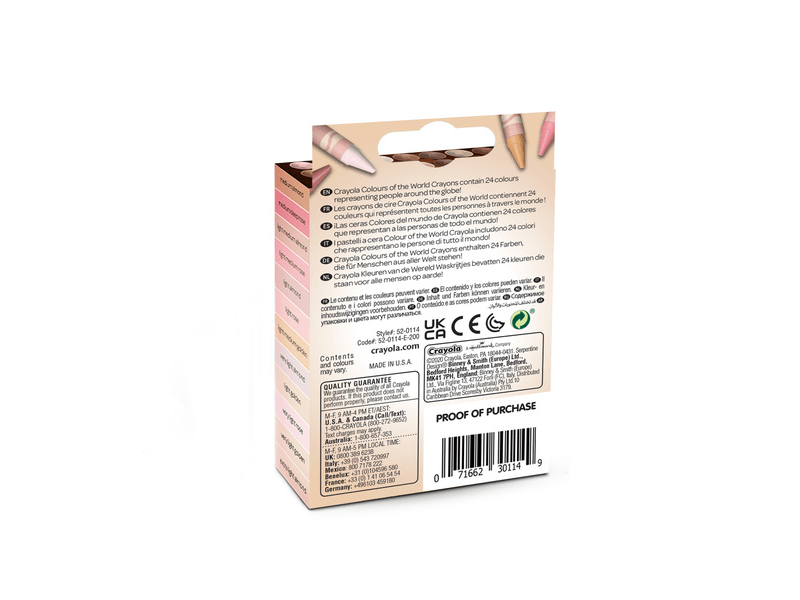 Crayola Multicolored World: set bojica za nijanse kože, 24 kom (52-0114)