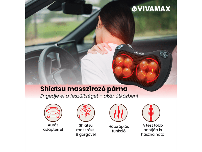 Vivamax Shiatsu masszírozópárna (GYVM46)