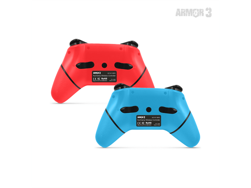 Armor3 NuChamp Nintendo Switch Vezeték nélküli kontroller, Kék & Piros (M07467-BBRD)