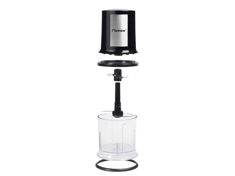 Bestron AKC200 Ételaprító, fekete/inox