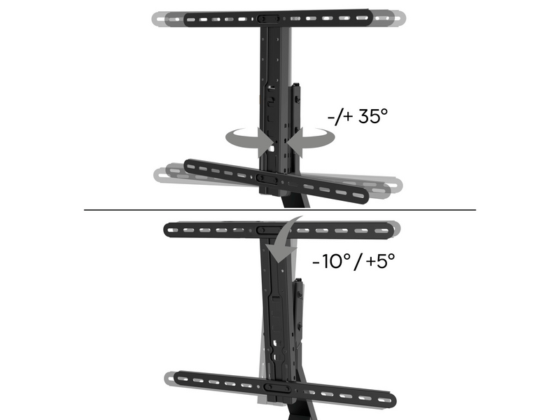 Hama 220869 Forgatható/dönthető TV állvány, 32-65