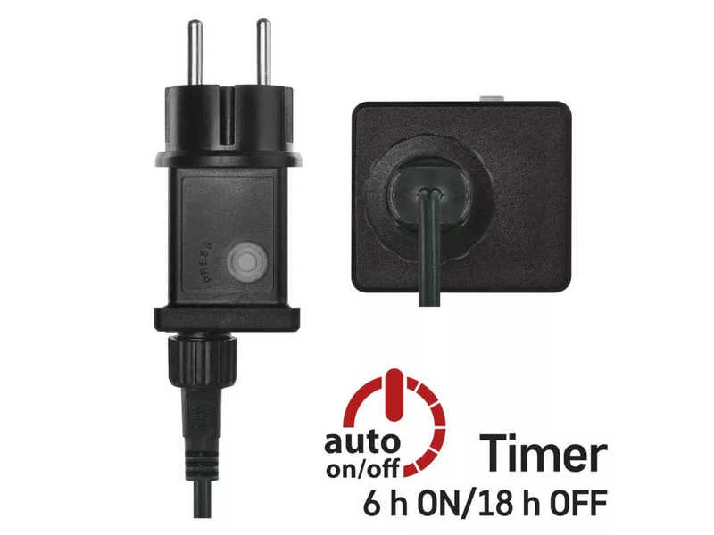 EMOS LED karácsonyi fényfüzér süni, 8 m, színes (D4BM02)