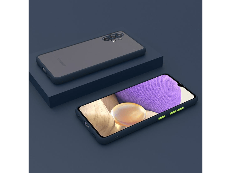 Cellect Samsung S23 műanyag tok, kék/zöld (CEL-MATT-S23-BLG)