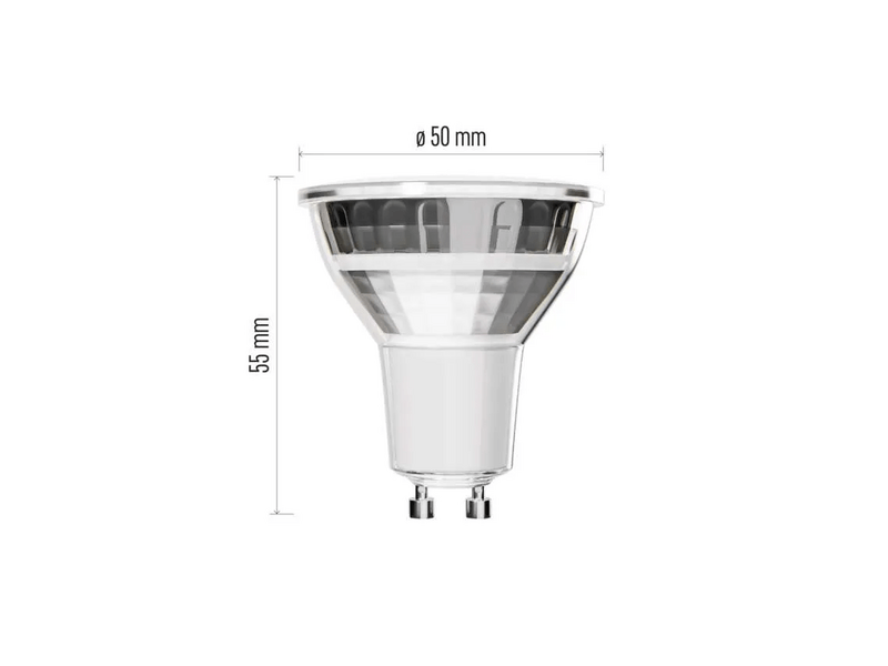 Emos ZQ8E19 Classic MR16 GU10 3 W LED izzó, ezüst