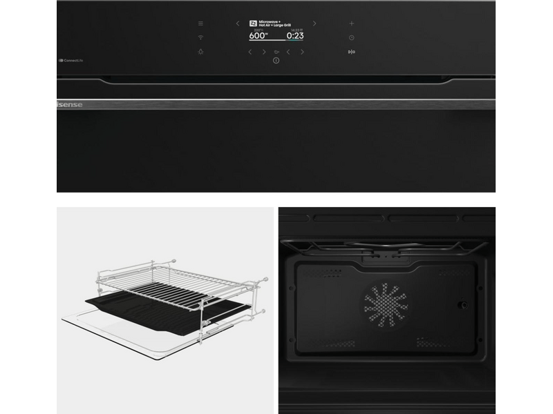 Hisense BIM406A8B Beépíthető sütő mikrohullám funkcióval