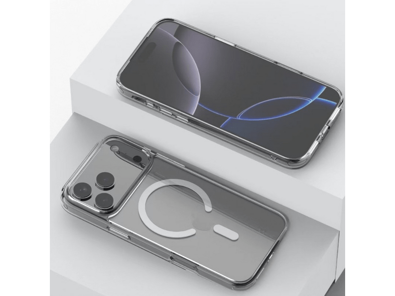 Cellect iPhone 17 Pro mágneses szilikon tok, átlátszó (CEL-MAG-IPH17PR-TP)