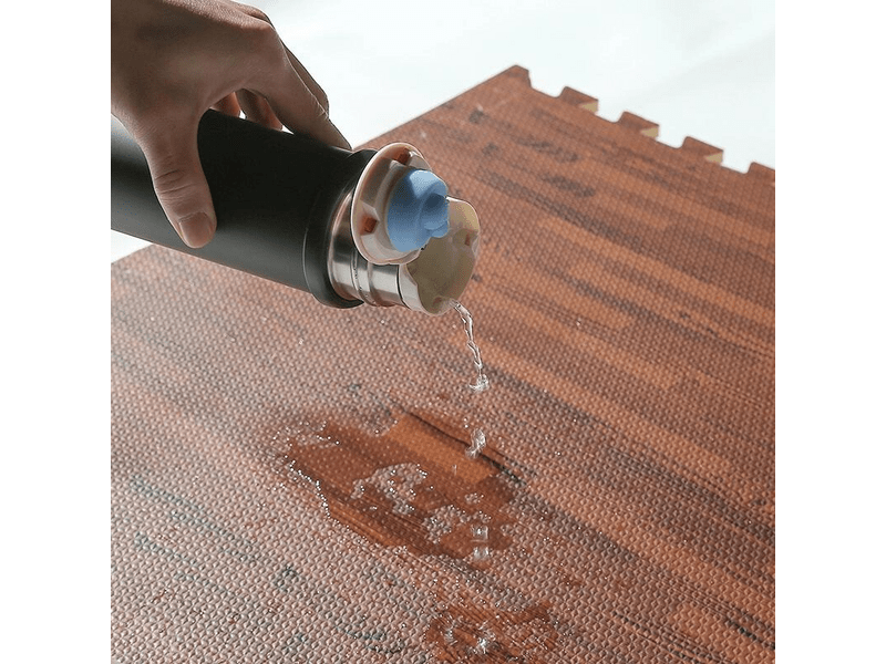 Merco Woody puzzle szőnyeg szett, barna (40634)