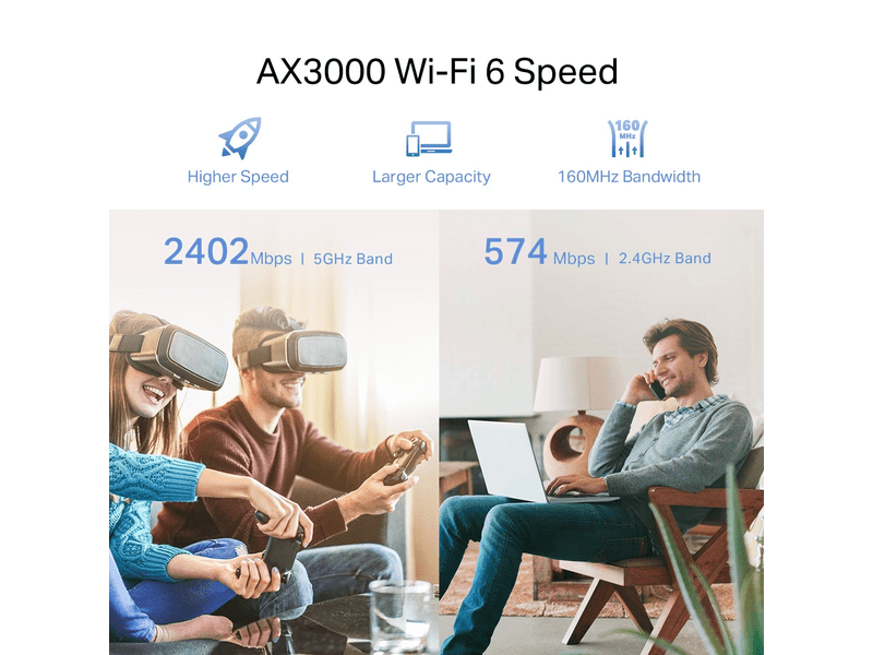 TP-Link RE705X AX3000 Mesh WiFi 6 Extender