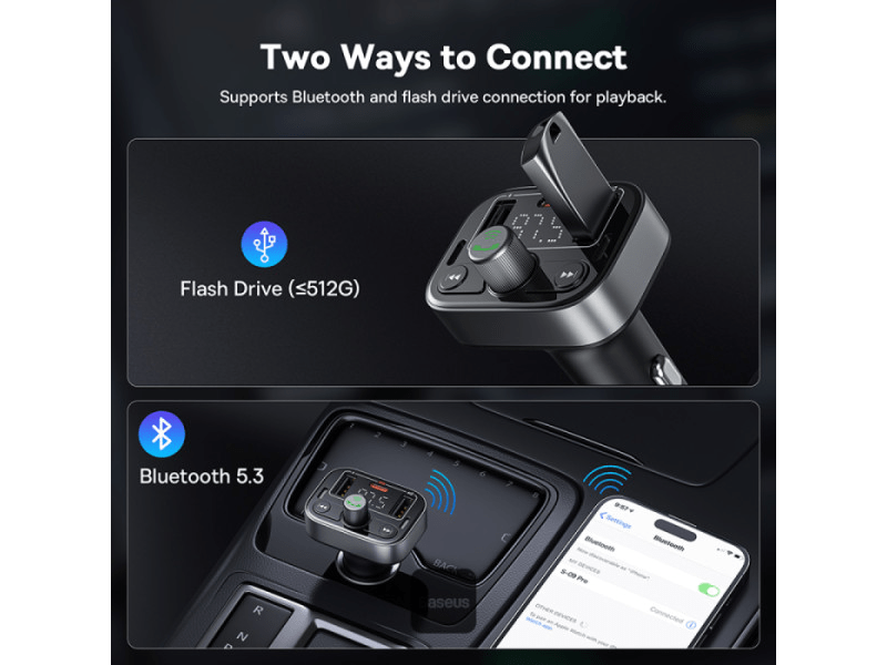Baseus S-09 Pro FM transzmitter (C10762200113-00)