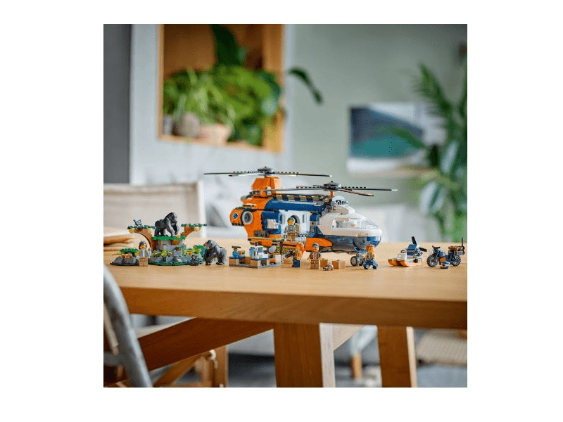 LEGO® City Dzsungelkutató helikopter a bázison (60437)