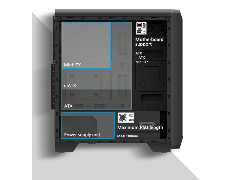 Zalman S2 Midi ATX Számítógépház