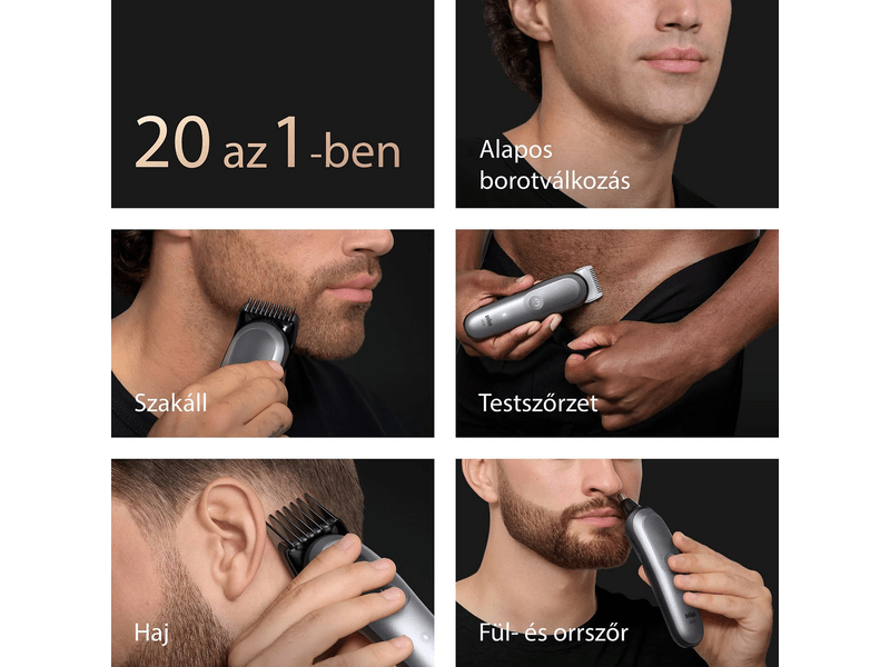 Braun All-in-One Series 9 20 az 1-ben Szőrtelenítőkészlet (AIO 9500)