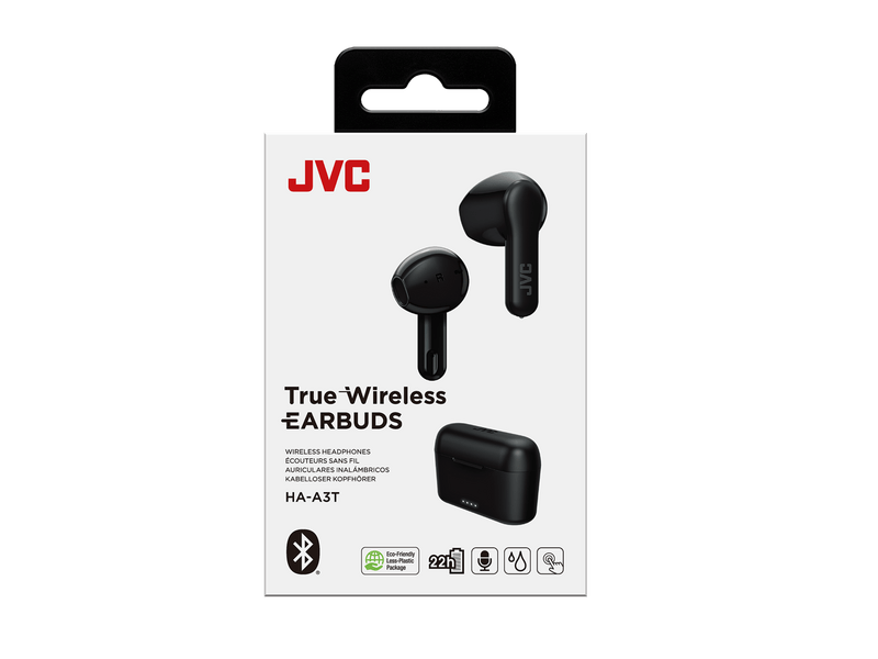 JVC HA-A3T-B True Wireless fülhallgató, fekete