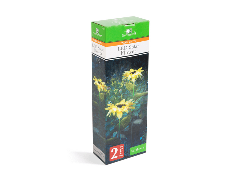 Garden of Eden 11722 Leszúrható szolár napraforgó, 2 db