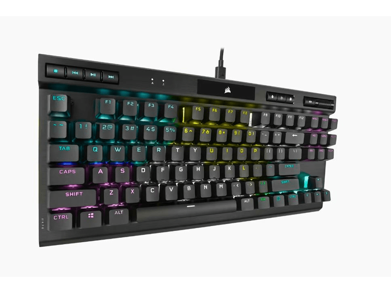 Corsair K70 RGB TKL Optikai-Mechanikus Gamer billentyűzet (CH-911901A-NA)