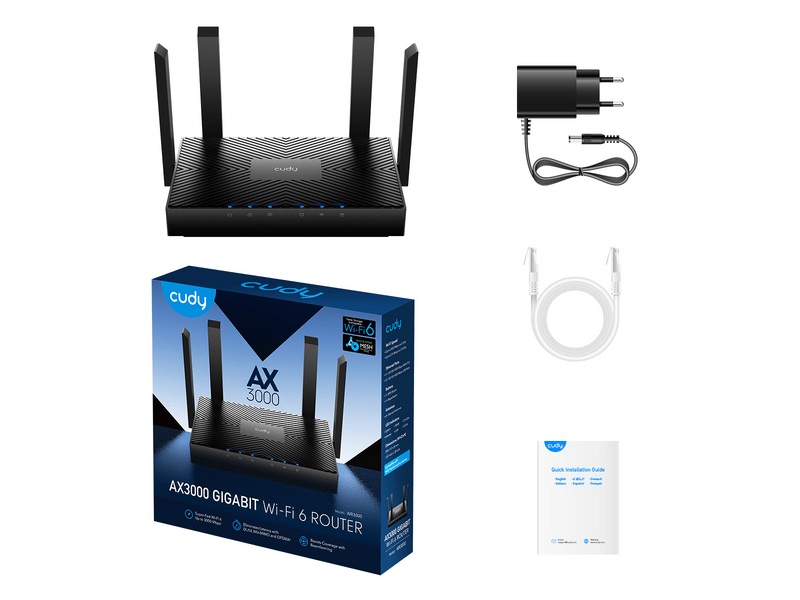 Cudy WR3000 AX3000 Gigabit Wi-Fi 6 Mesh Router