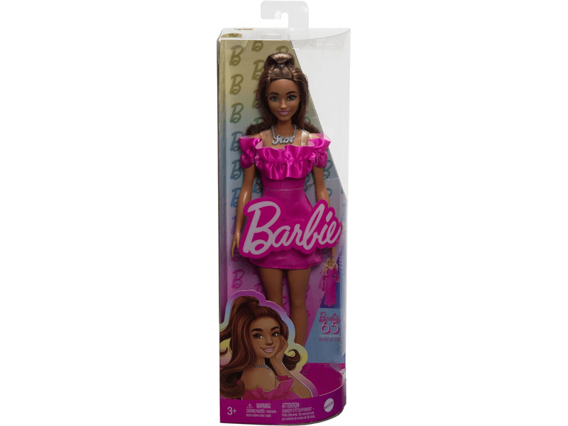 BARBIE 65. ÉVF BABA PINK METÁL RUHÁBAN