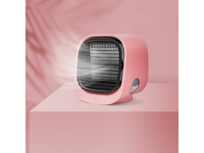 Hordozható mini léghűtő vent. rózsaszín