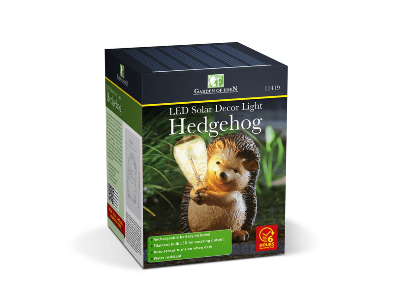 Garden of Eden 11419 Szolár állatfigura, süni