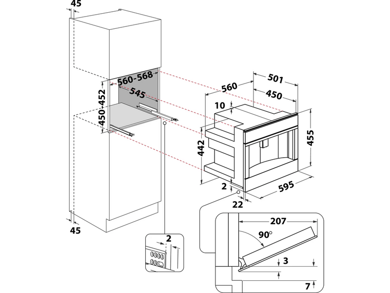 Whirlpool W11 CM145 Beépíthető kávéfőző