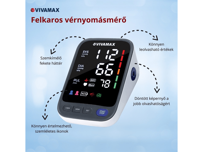 Vivamax V33 Felkaros vérnyomásmérő
