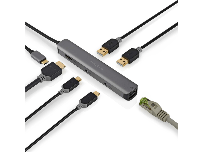 NedisUSB-C 6-in-1 Multi-Port Adapters