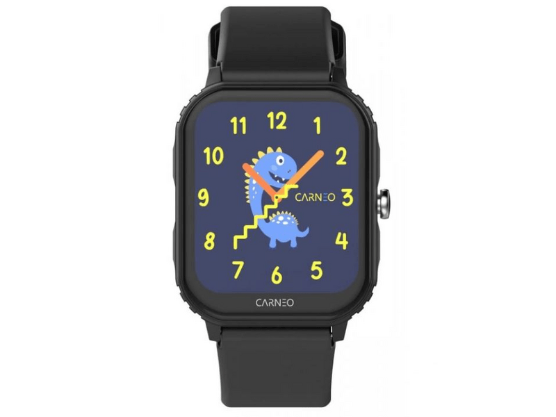 Carneo Tik&Tok HR+ 2. generacije dječjeg pametnog sata, crne boje