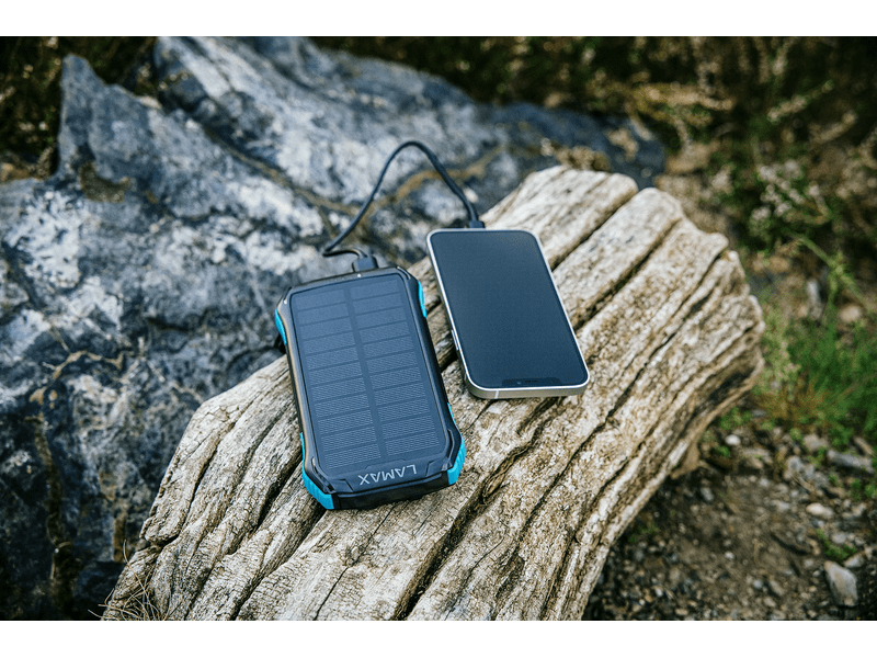 LAMAX Journey 12000mAh Napelemes powerbank