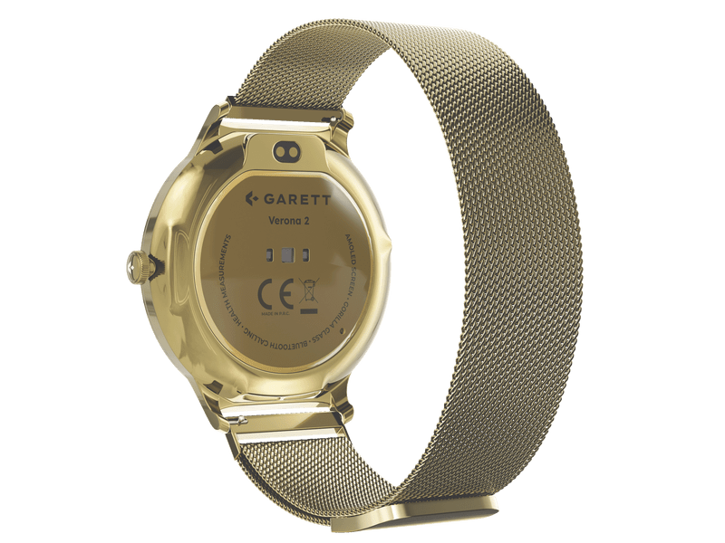 Garett Verona 2 Mesh női okosóra, arany