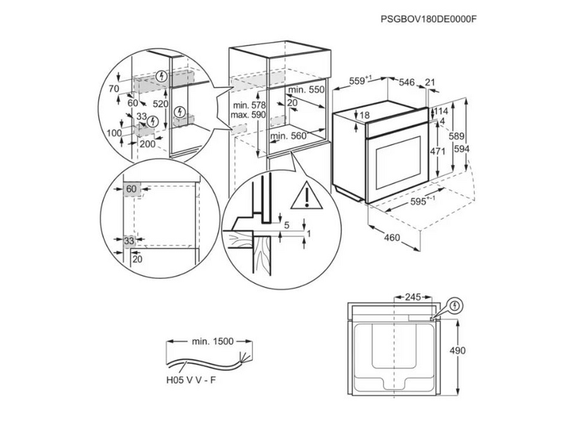 Electrolux LOA9S3XZ Ugradbena pećnica