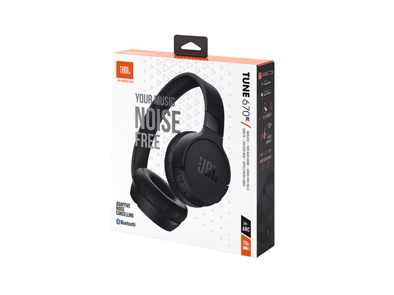 JBL Tune 670NC Bluetooth slušalice, crne