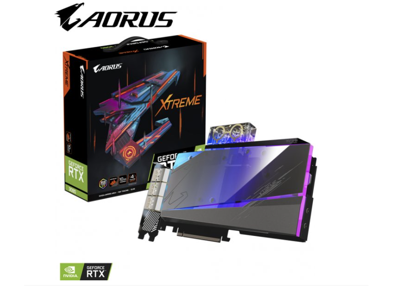 Gigabyte AORUS GeForce RTX™ 3080 XTREME WATERFORCE 10G Videókártya