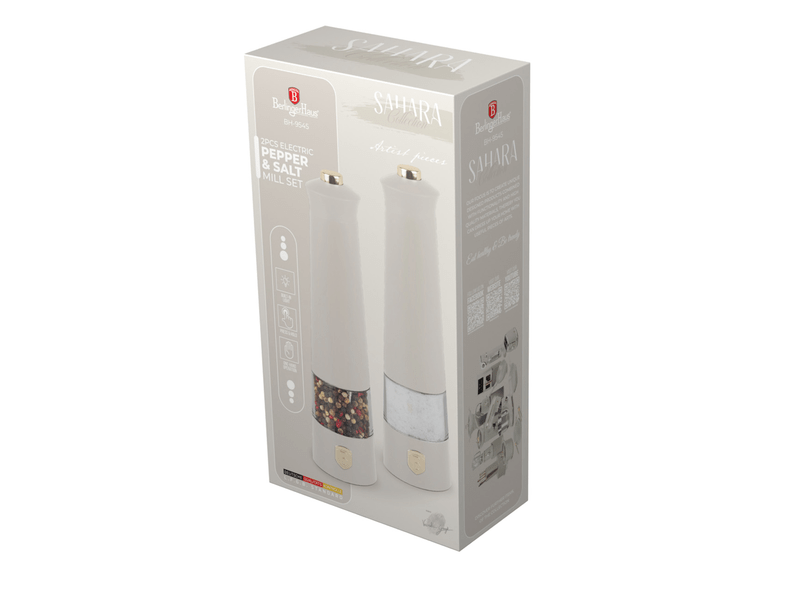 Elektr.só/borsőrlő,Sahara C.2db,krém