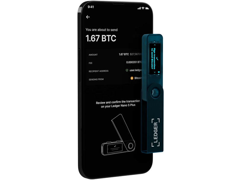 Ledger Nano S Plus Sapphire Blue Crypto tárca