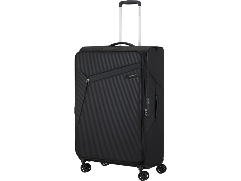 Samsonite Litebeam Spinner Bővíthető bőrönd, 77 cm, fekete (146854-1041)