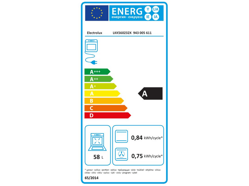Electrolux LKK560232X Kombinált tűzhely
