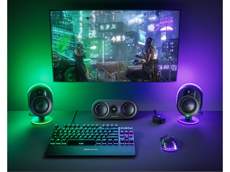 SteelSeries Arena 9 5.1 RGB Hangszóró, fekete (61549)