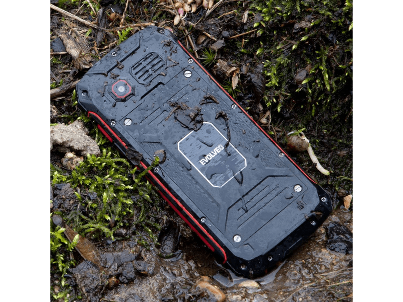 EVOLVEO StrongPhone Z4 strapabíró mobiltelefon, fekete/piros