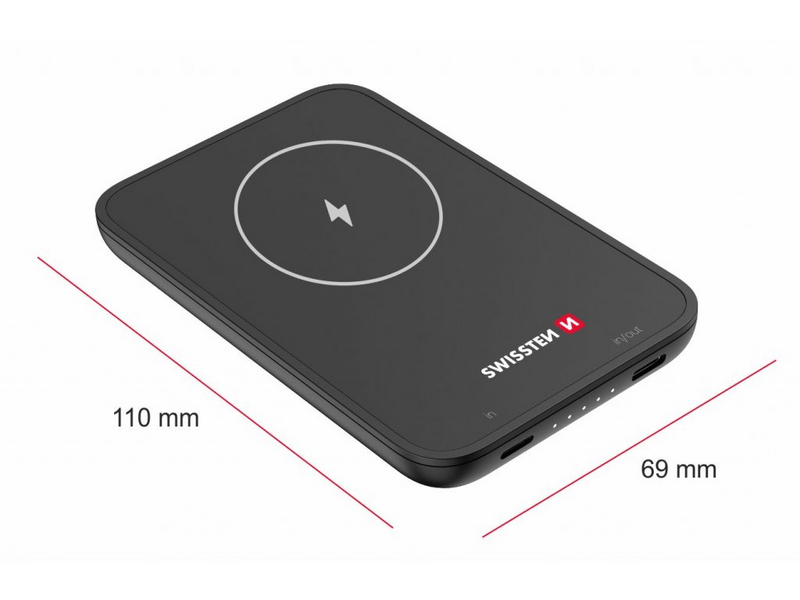 Swissten 22013970 MagSafe power bank, 5000 mAh