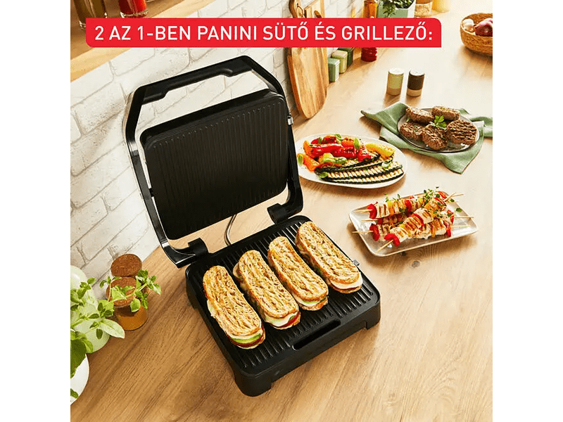 Kontakt grillsütő,fekete