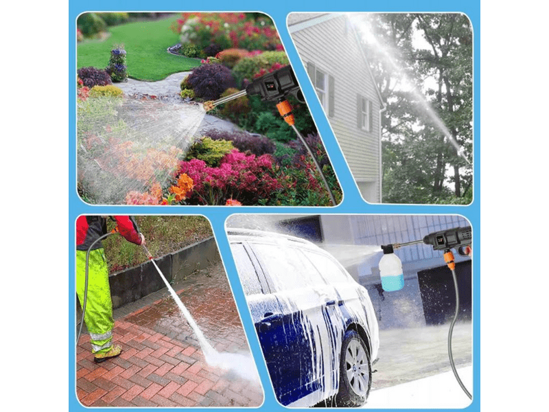Blow WM-01 akkumulátoros magasnyomású mosó 2 akkuval