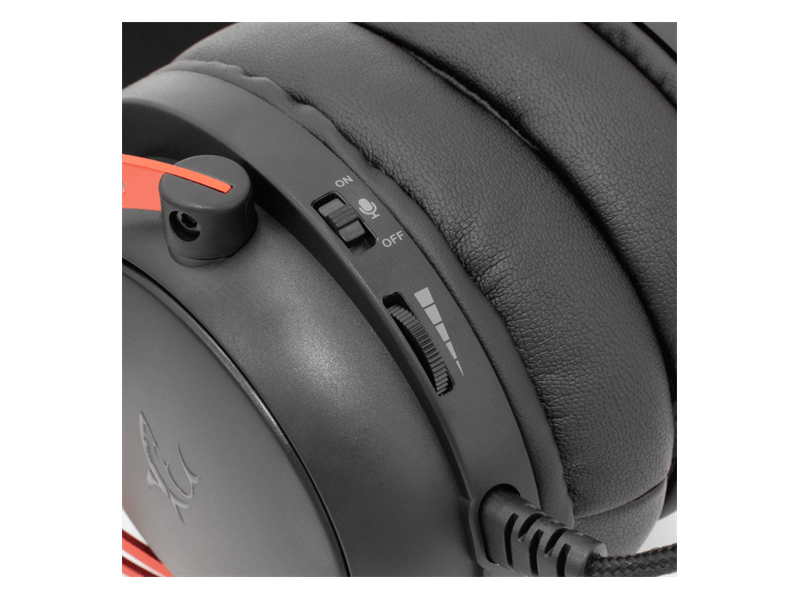 White Shark GH-2341B/R Gorilla gamer fejhallgató, fekete/piros