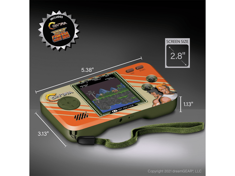 My Arcade Contra 2in1 Premium Edition Hordozható játékkonzol