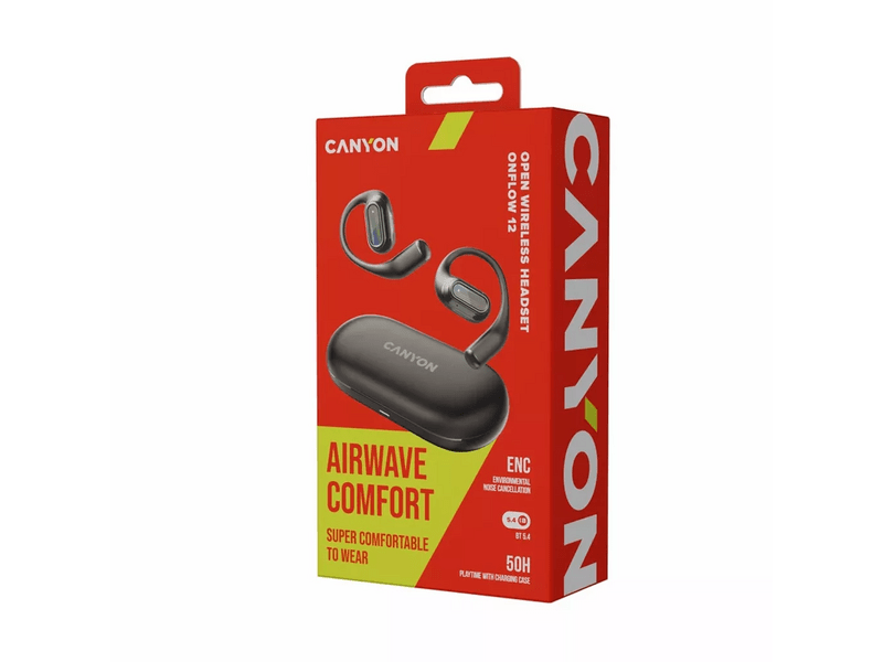 Canyon OnFlow 12 Bluetooth fülhallgató, fekete (CNS-TWS12BK)